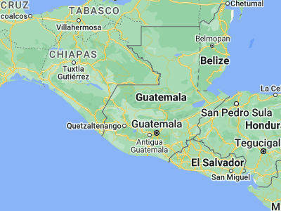 Map showing location of San Juan Cotzal (15.43417, -91.03417)