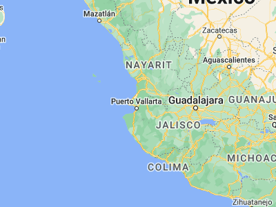 Map showing location of San Juan de Abajo (20.81484, -105.19154)