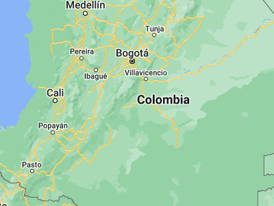 Map showing location of San Juan de Arama (3.34639, -73.88944)