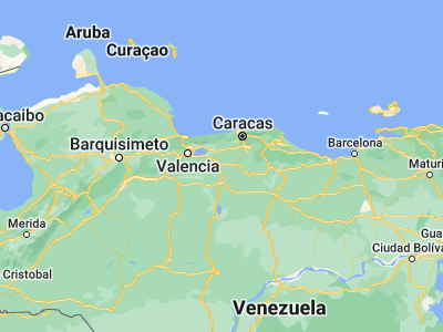 Map showing location of San Juan de los Morros (9.91152, -67.35381)