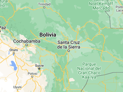 Map showing location of San Juan del Surutú (-17.48333, -63.7)