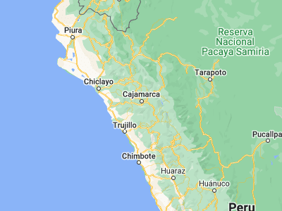 Map showing location of San Juan (-7.3, -78.5)