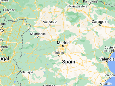 Map showing location of San Lorenzo de El Escorial (40.59144, -4.14738)