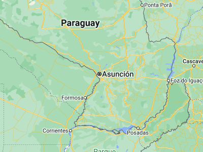Map showing location of San Lorenzo (-25.33968, -57.50879)