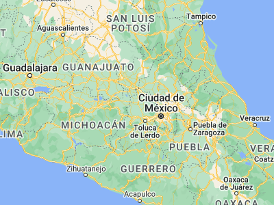 Map showing location of San Lorenzo Tlacotepec (19.81583, -99.91139)