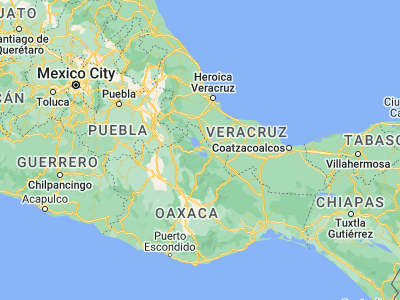Map showing location of San Lucas Ojitlán (18.06149, -96.39823)