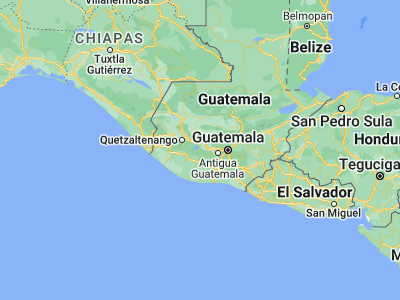 Map showing location of San Lucas Tolimán (14.63333, -91.13333)