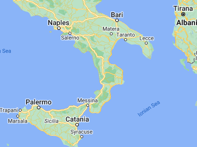 Map showing location of San Lucido (39.30889, 16.05079)