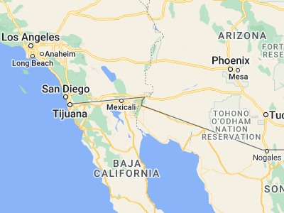 Map showing location of San Luis (32.487, -114.78218)