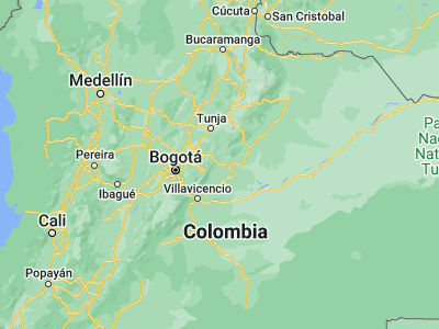 Map showing location of San Luis de Gaceno (4.82052, -73.16851)