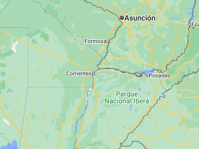 Map showing location of San Luis del Palmar (-27.5079, -58.55454)