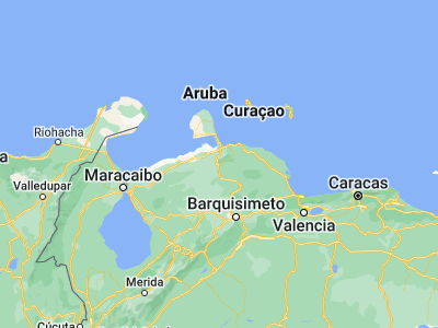 Map showing location of San Luis (11.12034, -69.68397)
