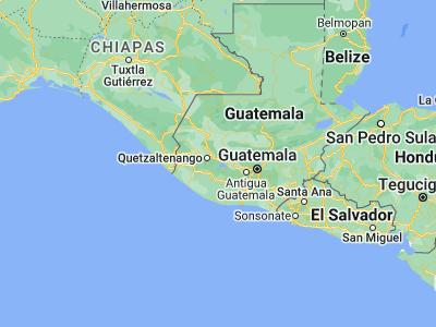 Map showing location of San Marcos La Laguna (14.71667, -91.26667)