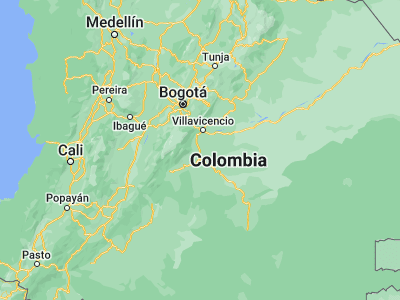 Map showing location of San Martín (3.69637, -73.69958)