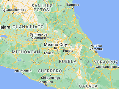 Map showing location of San Martín de las Pirámides (19.70497, -98.83455)