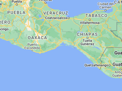 Map showing location of San Mateo del Mar (16.21007, -94.98187)