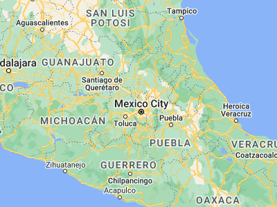 Map showing location of San Mateo Xoloc (19.70139, -99.25194)