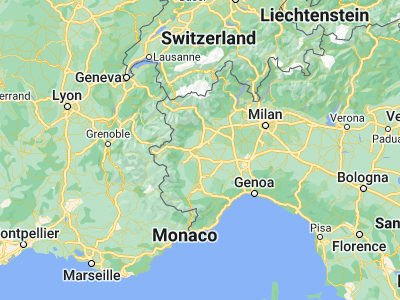 Map showing location of San Mauro Torinese (45.10585, 7.75452)