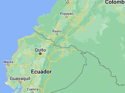 Map showing location of San Miguel (0.34314, -76.91124)