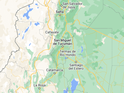 Map showing location of San Miguel de Tucumán (-26.82414, -65.2226)