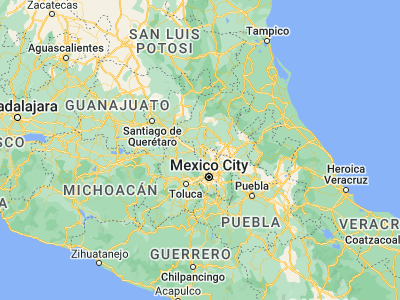 Map showing location of San Miguel Vindho (19.99694, -99.32333)