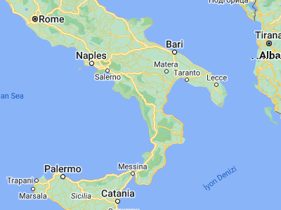 Map showing location of San Nicola Arcella (39.8459, 15.79338)