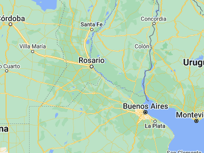 Map showing location of San Nicolás de los Arroyos (-33.33578, -60.22523)