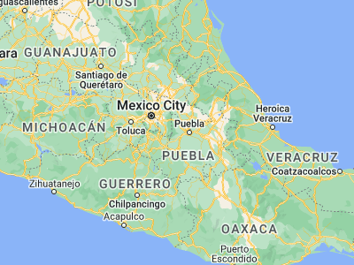 Map showing location of San Nicolás de los Ranchos (19.07056, -98.48547)
