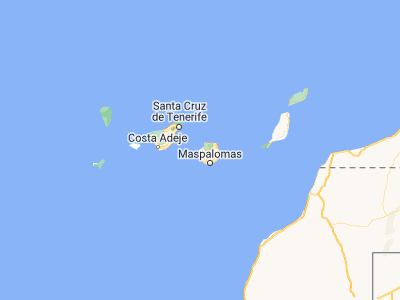 Map showing location of San Nicolás (27.9891, -15.78126)