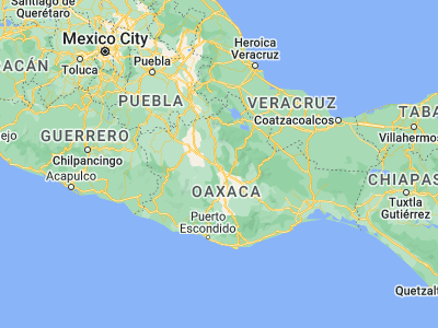 Map showing location of San Pablo Huitzo (17.27708, -96.88661)