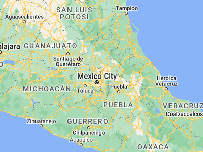 Map showing location of San Pablo Tecalco (19.67333, -98.95854)