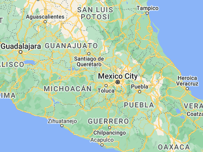 Map showing location of San Pedro Los Baños (19.6675, -99.83278)