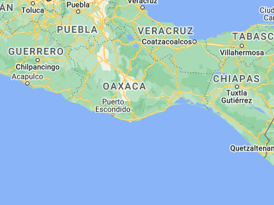 Map showing location of San Pedro Mixtepec (16.27116, -96.28448)