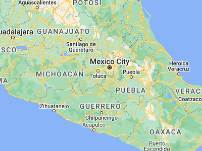 Map showing location of San Pedro Techuchulco (19.11083, -99.52778)