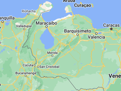 Map showing location of San Rafael de Carvajal (9.30339, -70.58532)