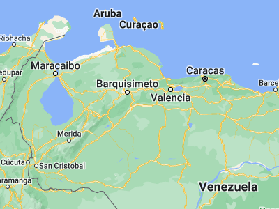 Map showing location of San Rafael de Onoto (9.67742, -68.97344)