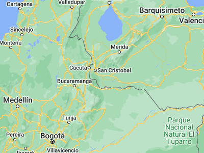 Map showing location of San Rafael del Piñal (7.52986, -71.95922)