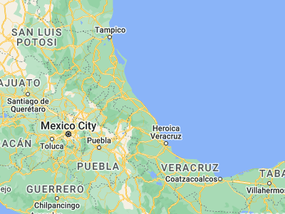 Map showing location of San Rafael (20.18862, -96.86737)
