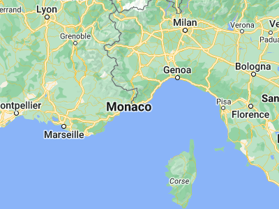 Map showing location of San Remo (43.81725, 7.7772)