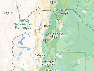 Map showing location of San Salvador de Jujuy (-24.19456, -65.29712)