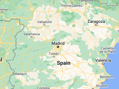 Map showing location of San Sebastián de los Reyes (40.54433, -3.61588)