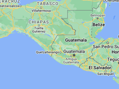 Map showing location of San Sebastián Huehuetenango (15.38333, -91.58333)
