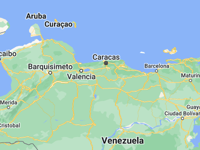 Map showing location of San Sebastián (9.94543, -67.17681)