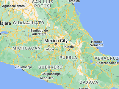 Map showing location of San Vicente Chicoloapan (19.41686, -98.90202)