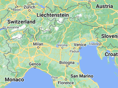 Map showing location of San Zeno di Montagna (45.63749, 10.73218)