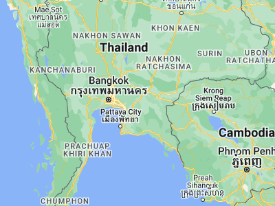 Map showing location of Sanam Chai Khet (13.65864, 101.43906)