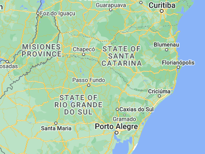 Map showing location of Sananduva (-27.94972, -51.80667)