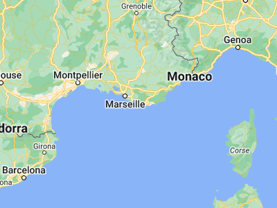 Map showing location of Sanary-sur-Mer (43.11784, 5.80006)