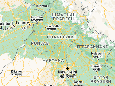 Map showing location of Sanaur (30.30145, 76.457)