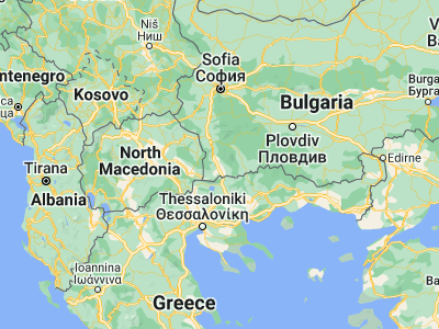 Map showing location of Sandanski (41.56667, 23.28333)